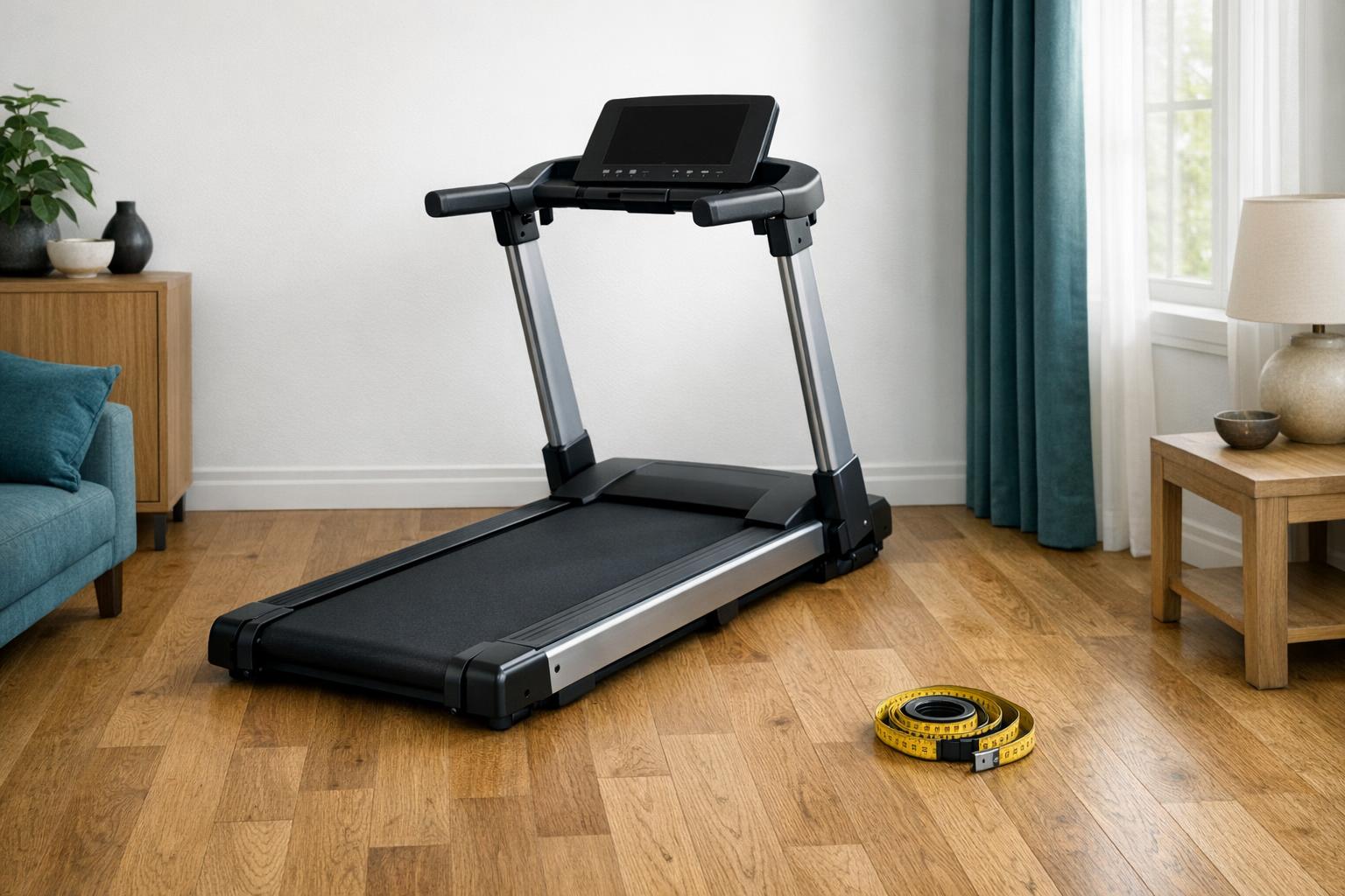 Choosing a Home Treadmill: Start With the Floor AI-generated editorial illustration.