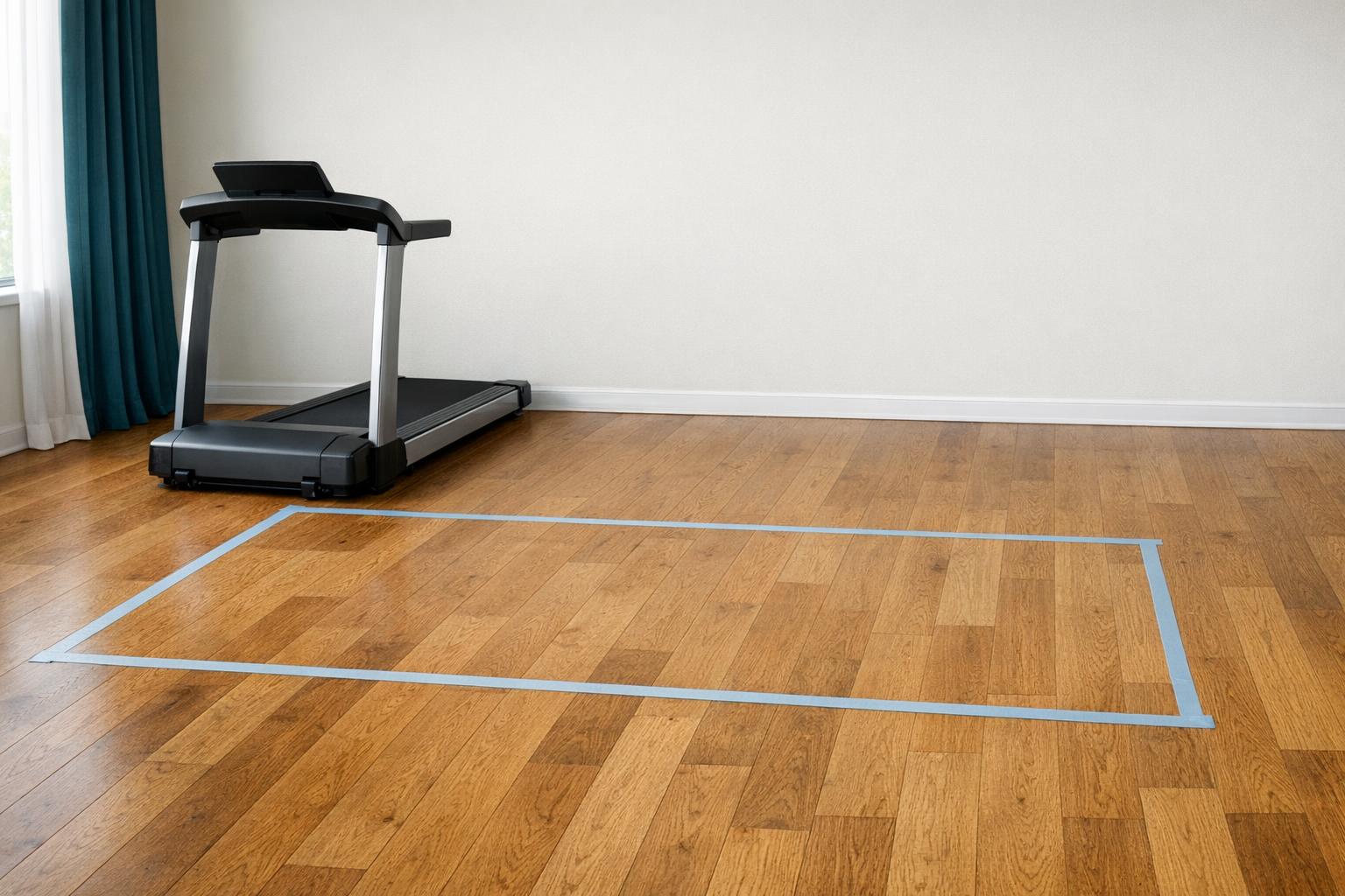 Treadmill Space Planning: Footprint and Clearance AI-generated editorial illustration.